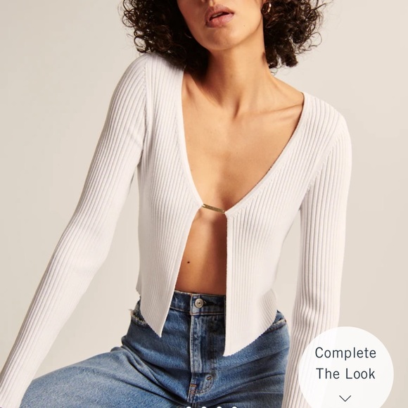 Abercrombie & Fitch Sweaters - Slim Bar Closure Cardigan